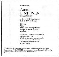 Lintonen Aune