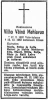 Mahlavuo Vilho