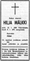 Mälkki Hilja