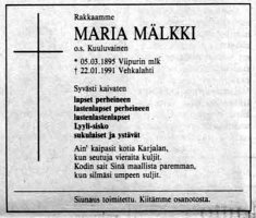 Mälkki Maria