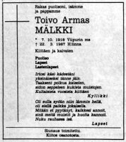 Mälkki Toivo