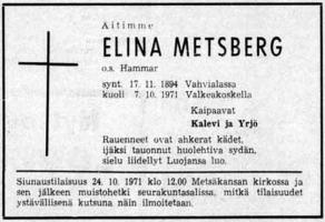 Metsberg Elina