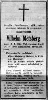 Metsberg Vilhelm