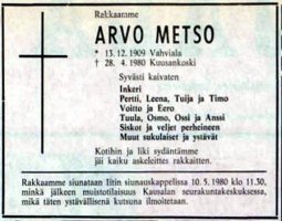 Metso Arvo