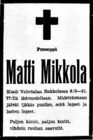 Mikkola Matti