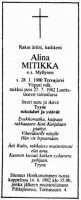 Mitikka Alina