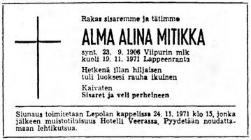 Mitikka Alma