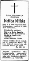 Mitikka Matilda