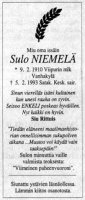 Niemelä Sulo