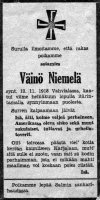 Niemelä Väinö