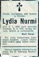 Nurmi Lydia