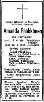 Pääkkönen Amanda