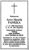  Pankka Arvo