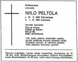 Peltola Niilo