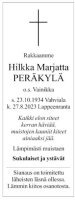 Peräkylä Hilkka