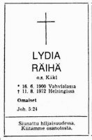 Räihä Lydia