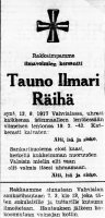 Räihä Tauno