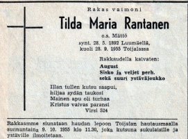 Rantanen Tilda