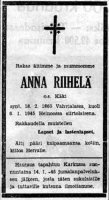 Riihelä Anna