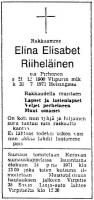 Riiheläinen Elina