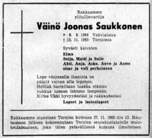 Saukkonen Väinö