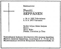 Seppänen Pentti