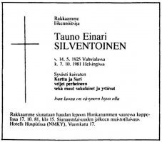 Silventoinen Tauno