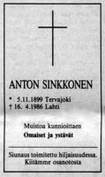 Sinkkonen Anton