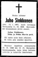 Sinkkonen Juho