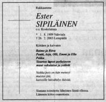 Sipiläinen Ester