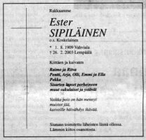 Sipiläinen Ester