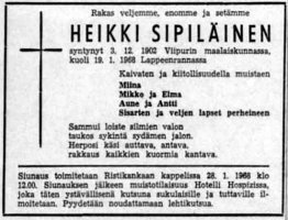 Sipiläinen Heikki