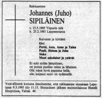 Sipiläinen Johannes