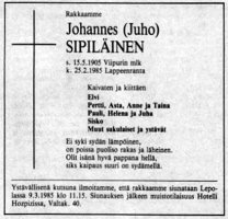 Sipiläinen Johannes