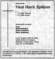 Sipiläinen Väinö