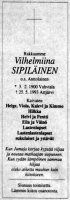 Sipiläinen Vilhelmiina