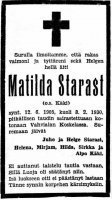 Starast Matilda