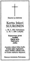 Suuronen Kerttu