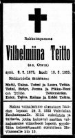 Teitto Vilhelmiina