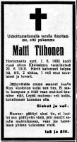 Tiihonen Matti