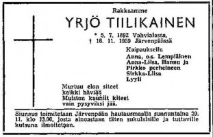 Tiilikainen Yrjö