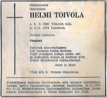 Toivola Helmi