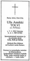 Tolvi Ulla