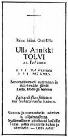 Tolvi Ulla