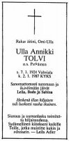 Tolvi Ulla