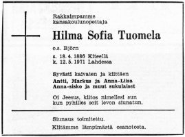 Tuomela Hilma