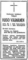 Väänänen Hugo