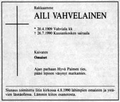 Vahvelainen Aili