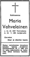 Vahvelainen Maria