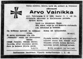 Vainikka Arvo